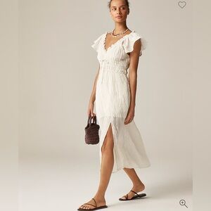 J.Crew Tall Palermo dress in viscose-blend crinkle CK927